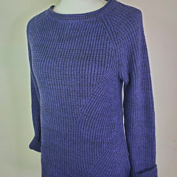 Style & Co Womens Purple Knit Crew Sweater PM - Picture 3 of 10